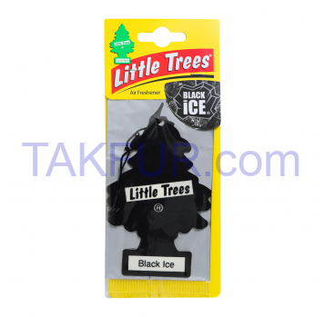 Освежитель воздуха Little Trees Black Ice 5г - Фото