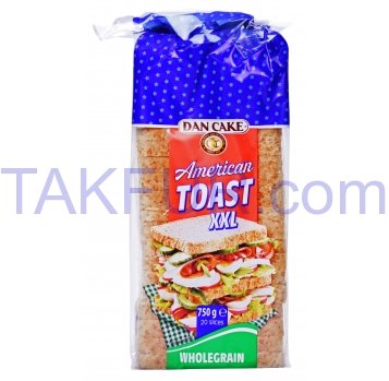 Хлеб Dan Cake American toast XXL пшеничный нарезанный 750г - Фото