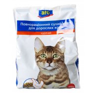 Корм для взрослых котов Aro Куриный полнорационный сух 400г - Фото