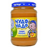 Пюре Чудо-Чадо из яблок без сахара для детей с 4 месяц 170г - Фото