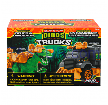 Набор игрушечный Road Rippers Dinos vs Trucks №20075 1шт - Фото