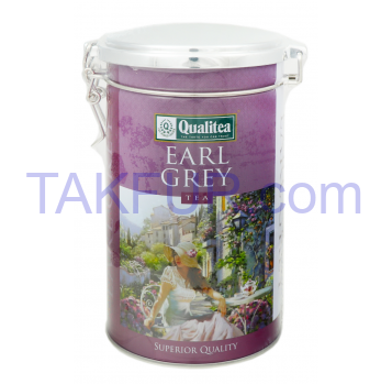 Чай Qualitea Earl Grey Tea черный листовой цейлонский 200г - Фото