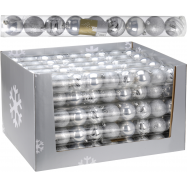 НАБІР ПРИКРАС СРІБ 6 СМ 9 ШТ - Фото