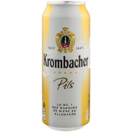 Пиво Krombacher Pils светлое фильтрованное пастер 4,8% 500мл - Фото
