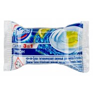 Блок д/унитаза Domestos Сила 3в1 Лимон гигиенич сменный 40г - Фото