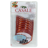Колбаса Casale Салями Наполи сыровяленая нарезанная 80г - Фото