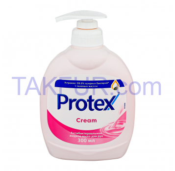 Мыло Protex Cream для рук жидкое антибактериальное 300мл - Фото