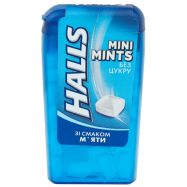 Конфеты Halls Mini Mints без сахара со вкусом мяты 12.5г - Фото