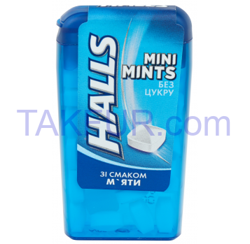 Конфеты Halls Mini Mints без сахара со вкусом мяты 12.5г - Фото
