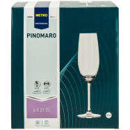 Бокалы H-line для шампанского 210мл 6шт - Фото