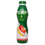 Бифидойогурт Активіа Клубника-злаки 1.5% 580г - Фото