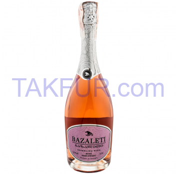Вино игристое Bazaleti розовое полусладкое 11.5% 0.75л - Фото