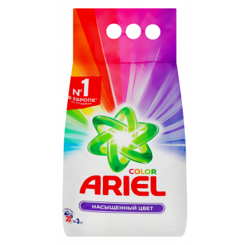 Средство моющее Ariel Color автом порошкообразное синтет 3кг - Фото