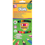CFS ОЛІВЦІ КОЛЬОР DUAL 12КОЛ - Фото