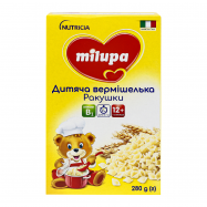 Вермишелька Milupa Ракушки для детей от 12-ти месяцев 280г - Фото