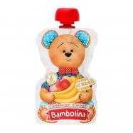 Пюре Bambolina из яблок и банана для детей от 6-ти месяц 90г - Фото
