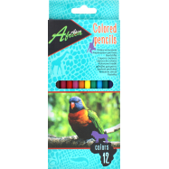 ECONOMIX ОЛІВЦІ  КОЛ.ПЛАСТ,12КОЛ - Фото