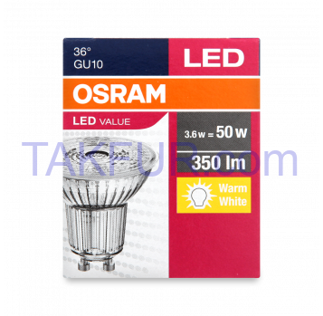 OSRAM LED PAR16 5W GU10 : LM2700K - Фото