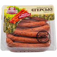 Колбаски Бащинський Егерские полукопченые первый сорт 240г - Фото