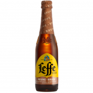 Пиво Leffe Brune темное стеклянная бутылка 0.33л - Фото