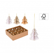 Прикраса новорічна ялинкова у формі ялинки 80 мм - Фото