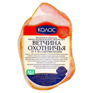 Ветчина из свинины Колос Охотничья копчено-вареная весовая - Фото