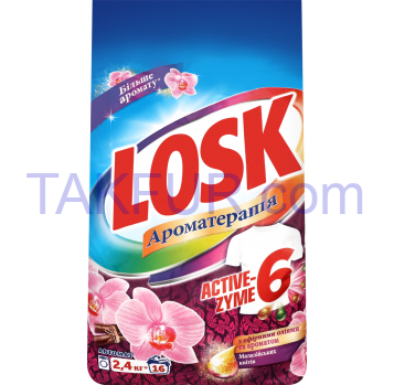Порошок стиральный Losk АТ Малазийские цветы автомат 2,4кг - Фото