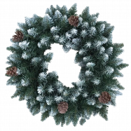 TH ВІНОК РІЗДВ 45 СМ З БІЛ КІН - Фото