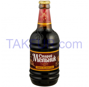 Пиво Старий Мельник Из бочки темное фильтр пастер 4.2% 0.45л - Фото