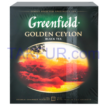 Чай Greenfield Golden Ceylon черный байховый мелкий 50*2г/уп - Фото