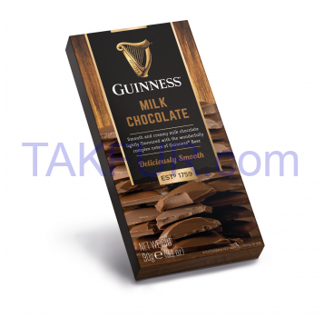 Шоколад Guinnes молочный 90г - Фото