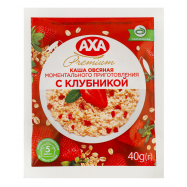 Каша овсяная Axa моментального приготовления с клубникой 40г - Фото