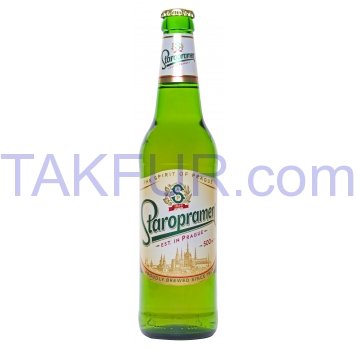 Пиво Staropramen светлое пастеризованное 4,2% 0,5л - Фото
