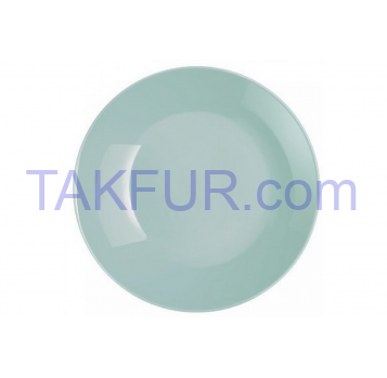 Тарелка Lum.Zelie Light Turquoise обедення круглая 25см - Фото