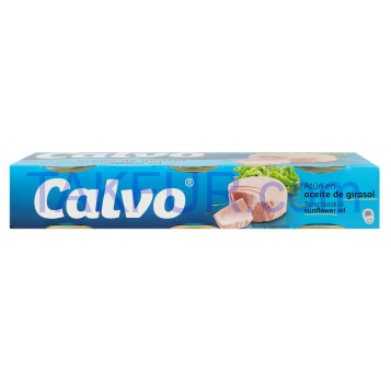 Консервы Calvo Тунец в подсолнечном масле 3шт*80г - Фото