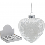 КУЛЯ СКЛЯН СЕРЦЕ 80ММ - Фото