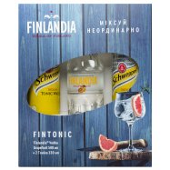 Набор Finlandia водка Грейпф 0,5л+Schweppes 2шт*0,33л под/уп - Фото