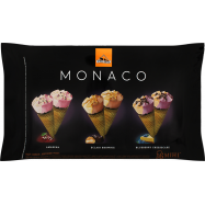 Мороженое Три ведмеді Monaco в рожке набор 6*60г/уп - Фото