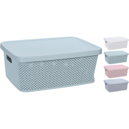 Коробка для зберігання речей з кришкою 280X385X155мм 13 л - Фото