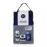 Набор Nivea Men пена д/бритья+бальзам п/бритья+гель+косм 1шт - Фото