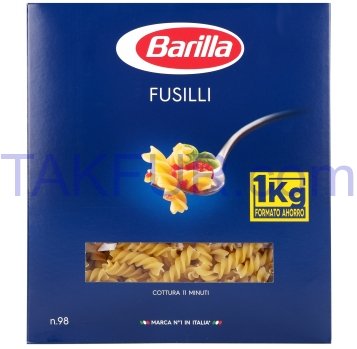 Макароны Barilla Fusilli из твердых сортов пшеницы 1000г - Фото