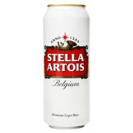 Пиво Stella Artois светлое пастеризованное 4,8% 0,5л ж/б - Фото