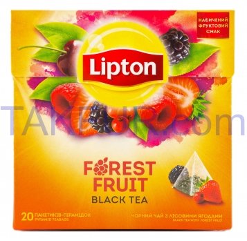 LIPTON ЧОР FOREST FRUIT 20ПІР. - Фото