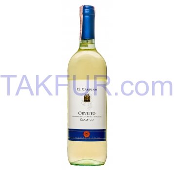 Вино IL Carpino Орвието Классико сухое белое 12,5% 0,75л - Фото