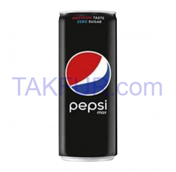 Напій Pepsi MAX Блек з/б 0.33л - Фото