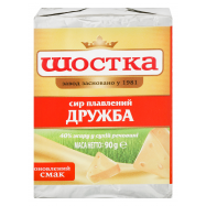 Сыр плавленый Шостка Дружба 45% 90г - Фото