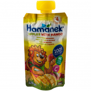 Пюре Hamanek Яблоко с манго для детей от 4-х месяцев 120г - Фото