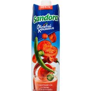 Сок Sandora Овощной коктейль Пикантный томатный 0.95л - Фото
