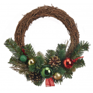 TAR.HOUSE ПРИКРАСА НОВОР РОТАНГ 28 СМ - Фото