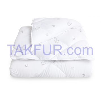 Одеяло микрофибровая с добавлением аналога пуха 200 * 210 см - Фото